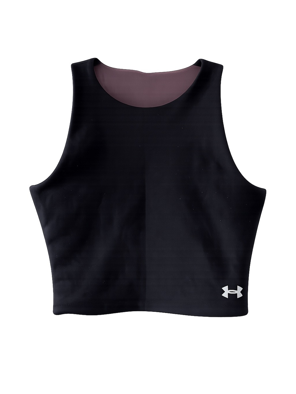 Under Armour Black Double-Layer Athletic Crop Top - Size S